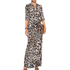 Diane Von Furstenberg silk Leopard Maxi 12
